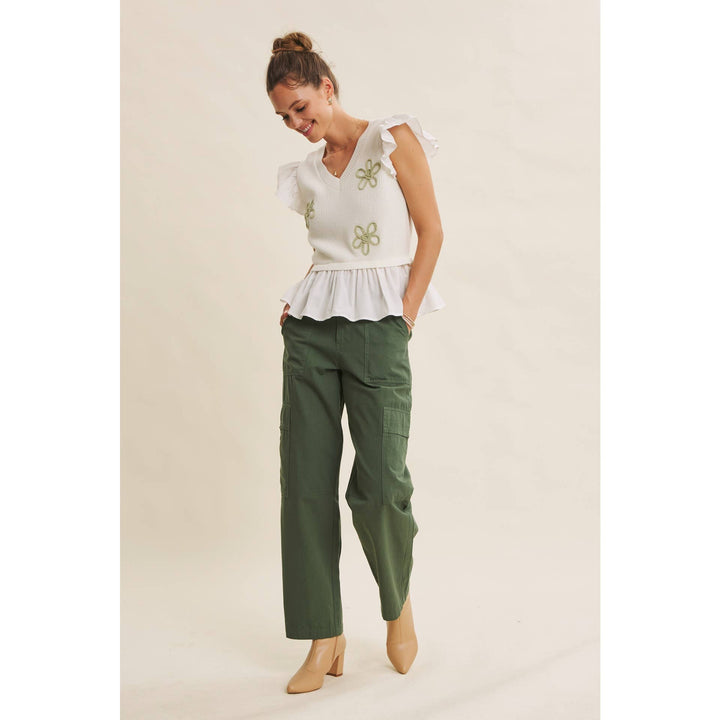 Endlessly Wearable Cotton Garment-Washed Cargo Pants