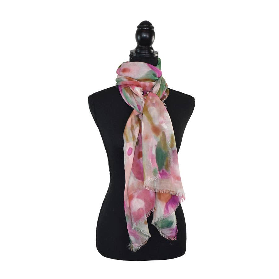 Lyssa Watercolor Floral Scarf