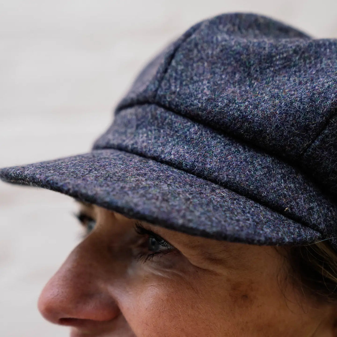 Tweed Wool Baker Boy Cap