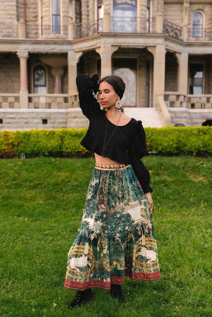 Wildheart Atelier Skirt w/ Pockets, Tassles & Unicorn