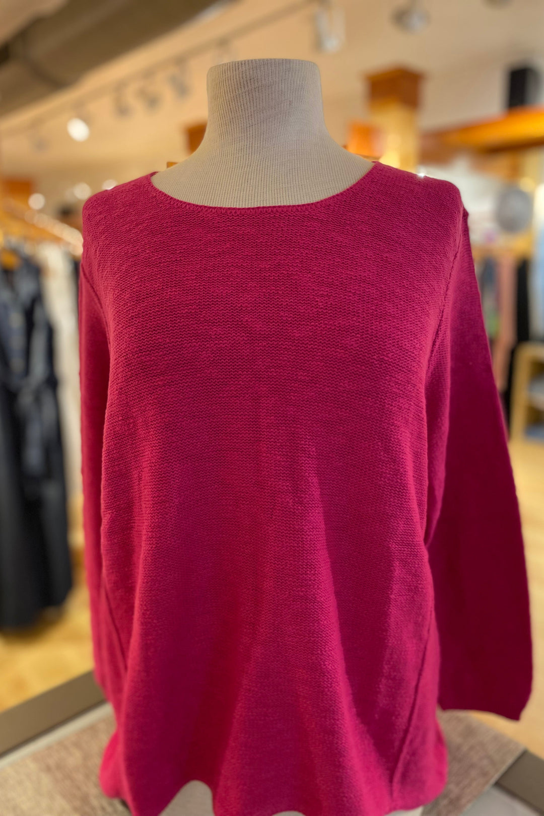 The Ultimate Cotton Sweater - Hi Low Slub Crew