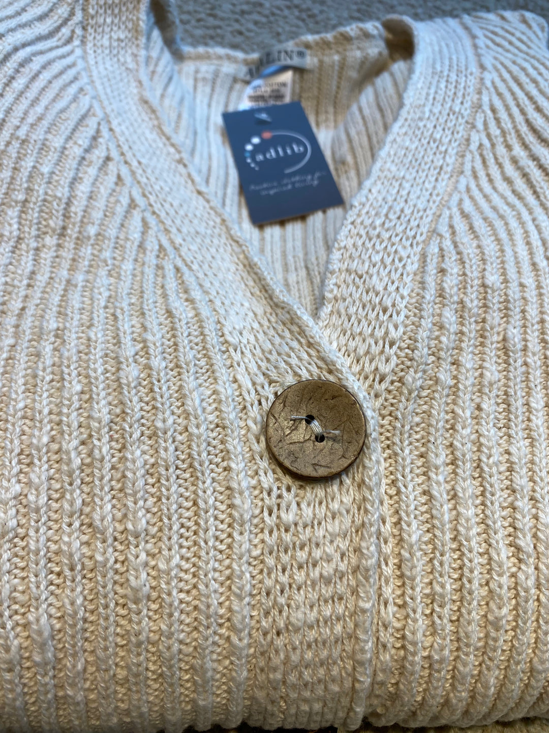 Ribbed Four Button Cardigan