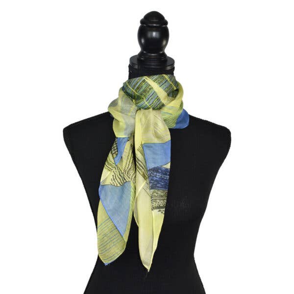 Beacon Geometric Silk Scarf