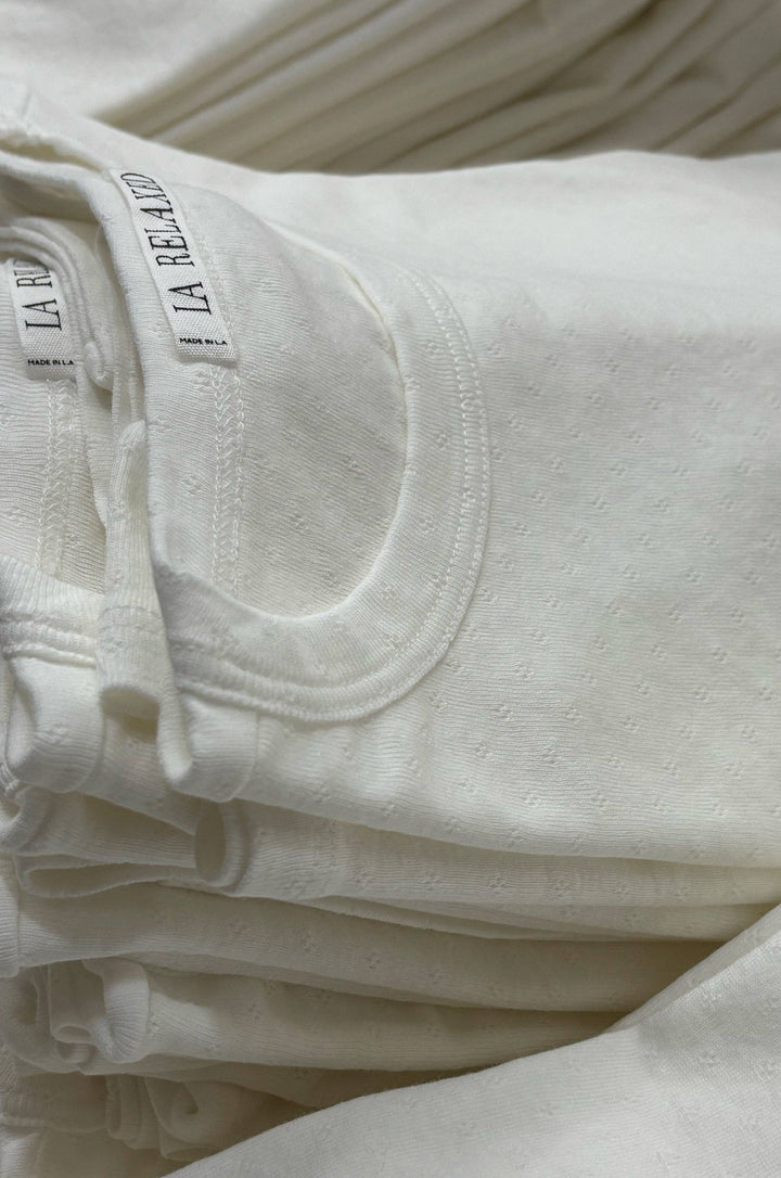 Pointelle Baby Tee