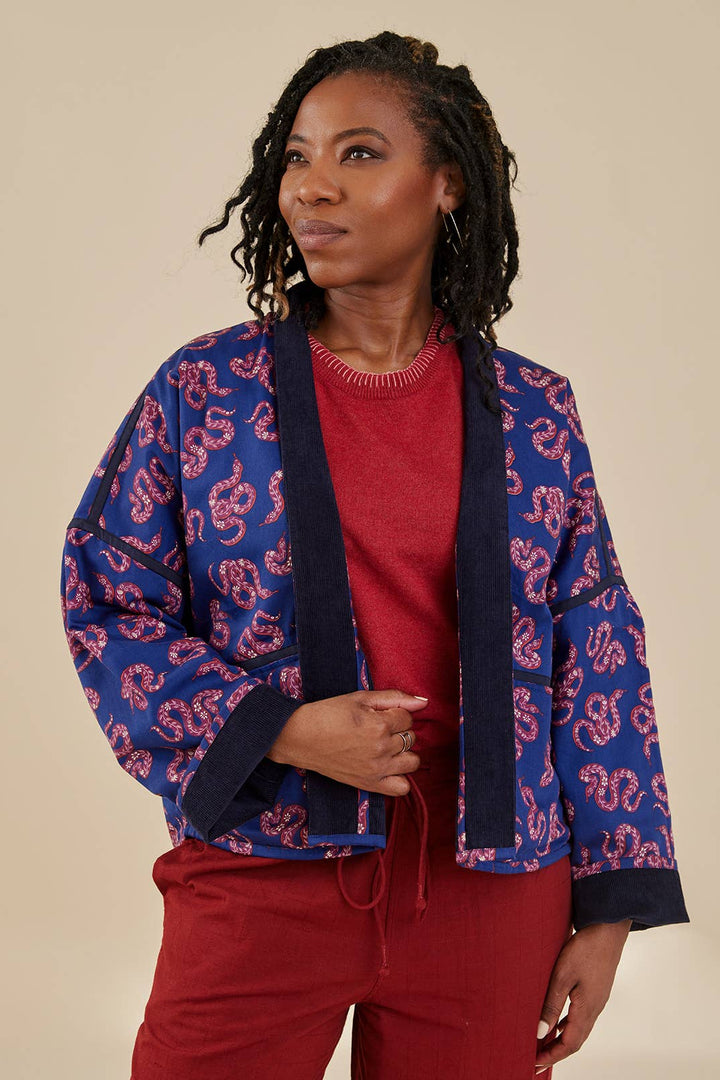 Collins Jacket Navy Corduroy