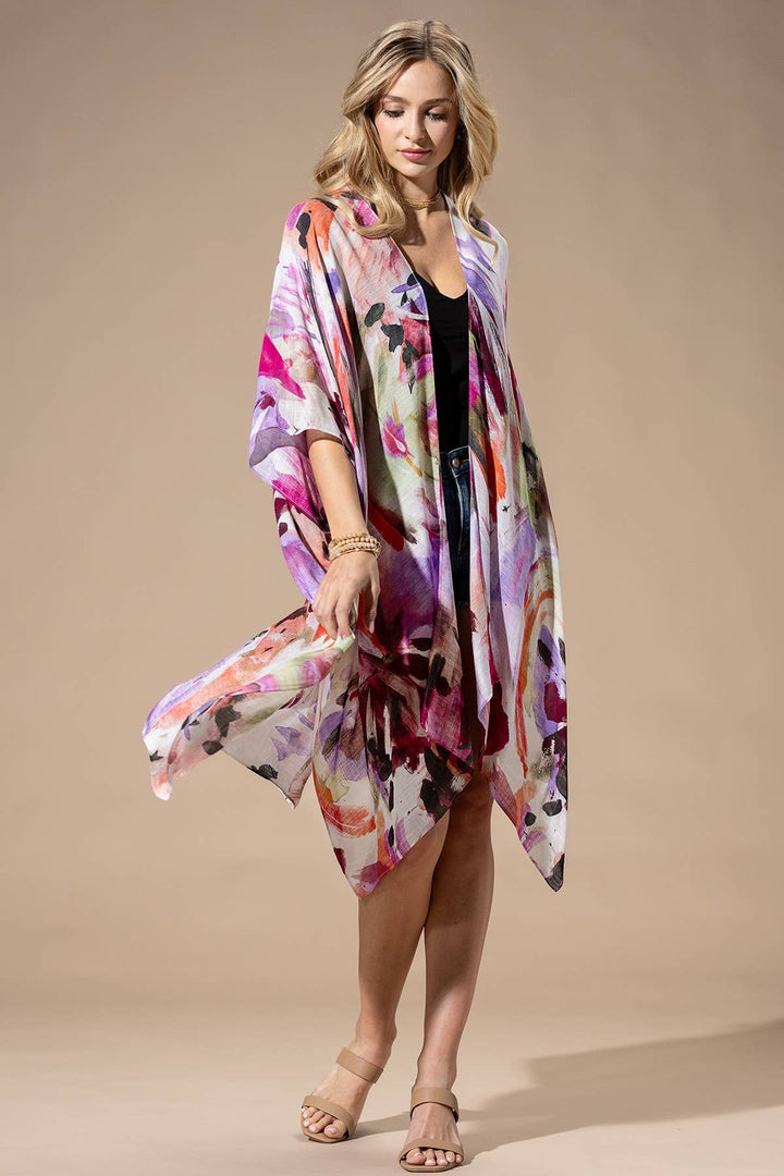 Watercolor Multi Kimono