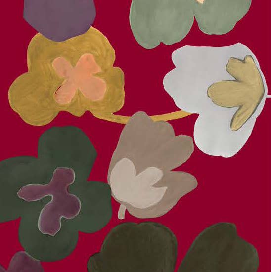 Cashmere Blend 'Flora' Art Scarf
