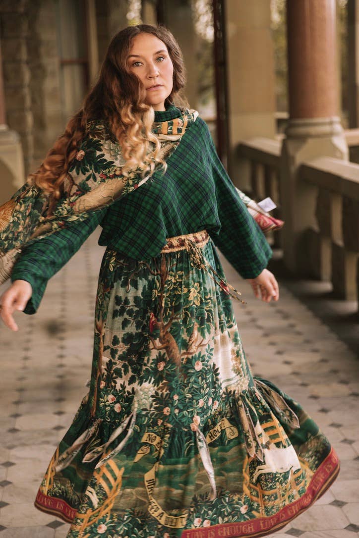 Wildheart Atelier Skirt w/ Pockets, Tassles & Unicorn