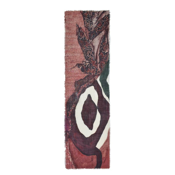 Kenya Tribal-Inspired Narrow Wool Scarf