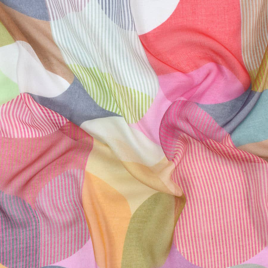 LaBelle Retro Geo Square Scarf