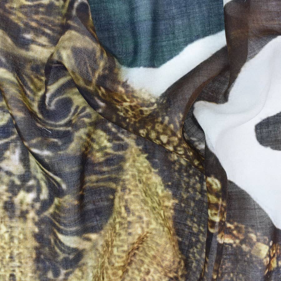 Kenya Tribal-Inspired Narrow Wool Scarf