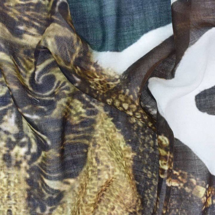 Kenya Tribal-Inspired Narrow Wool Scarf