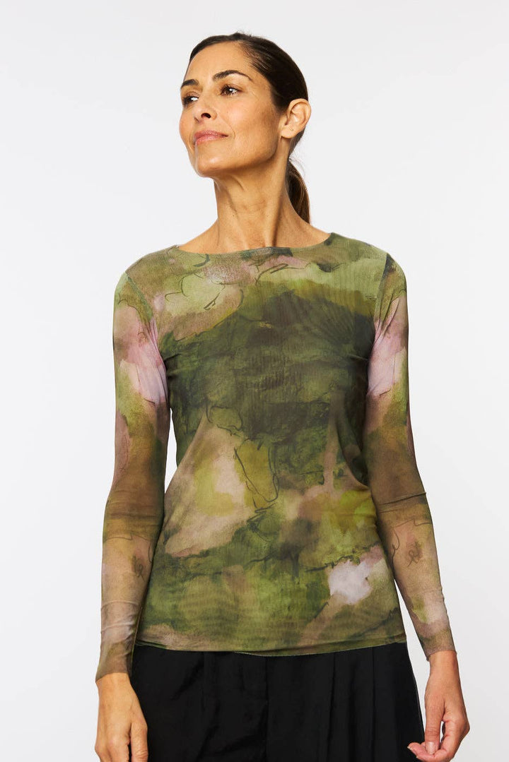Moss Eden - Florence Double Sheer Top