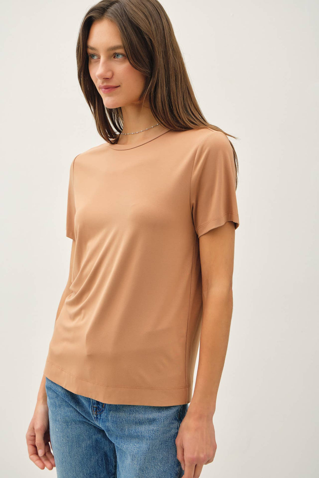 Bamboo/Modal Basic Round Neck T-Shirt