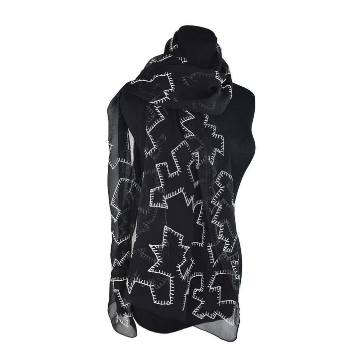 Laurent Handmade Embroidered Scarf