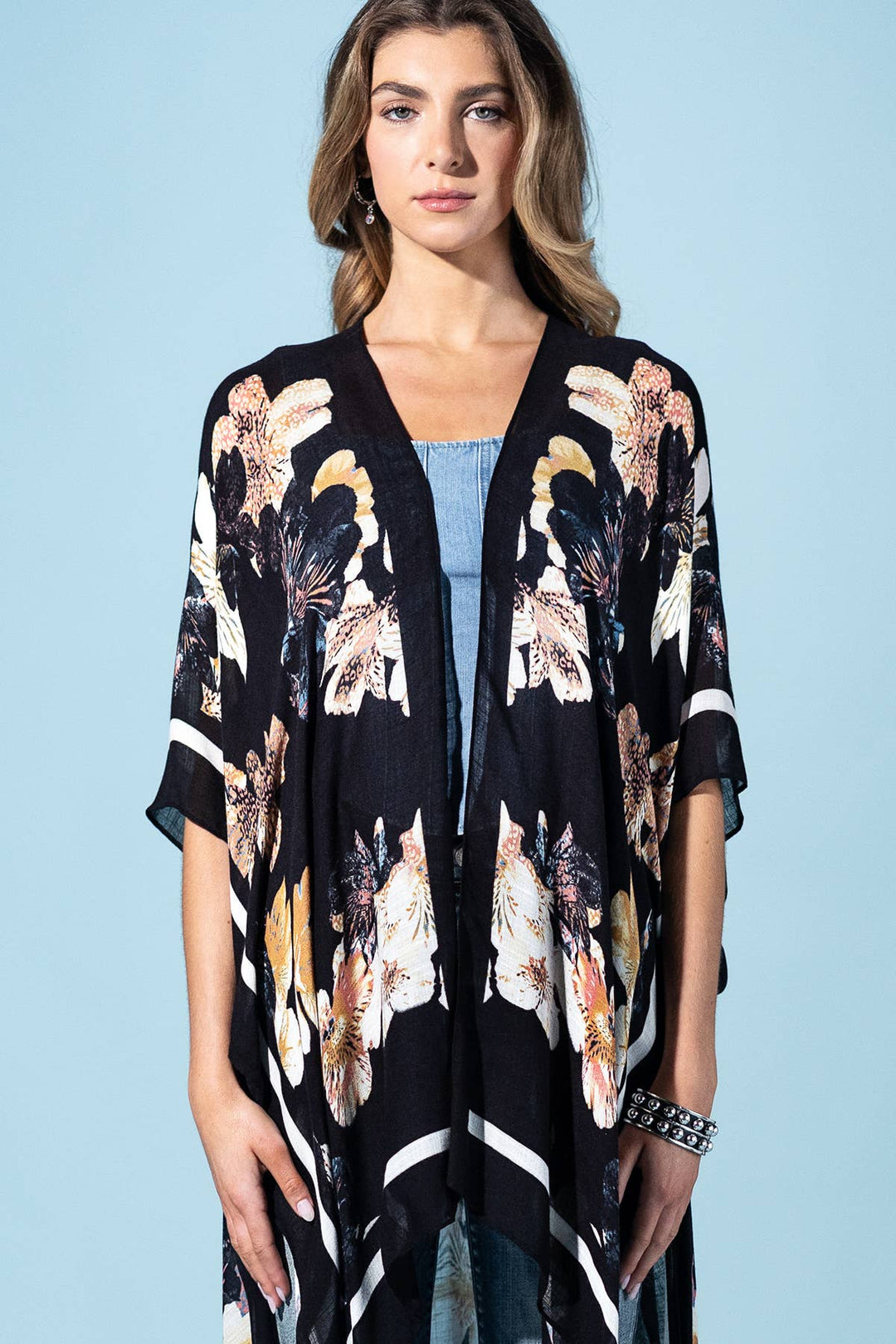 Moonlit Floral Kimono