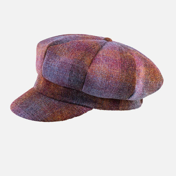 Tweed Wool Baker Boy Cap