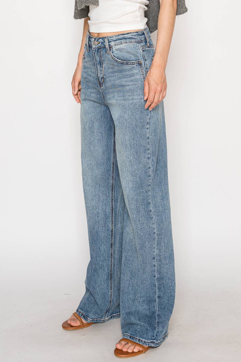 Blue By Artemis Slim Ultra High Rise 90's Straight Jeans