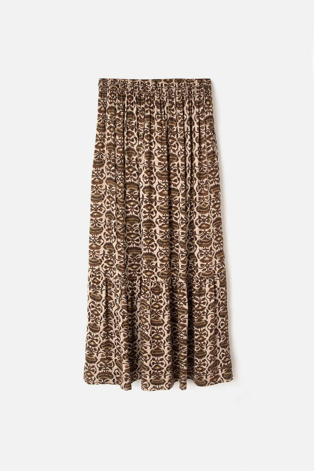 Mid Rise Printed Skirt