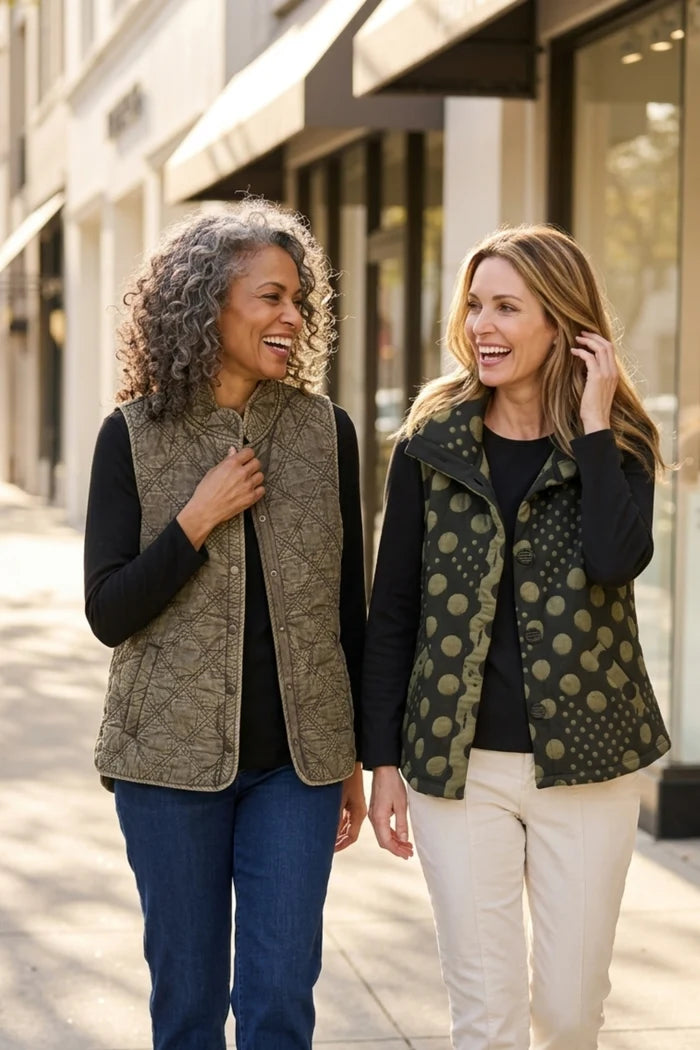 Quilted Cotton Windjammer Vest