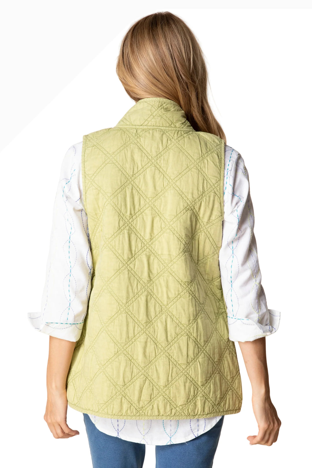 Washed Quilt Cotton Vest