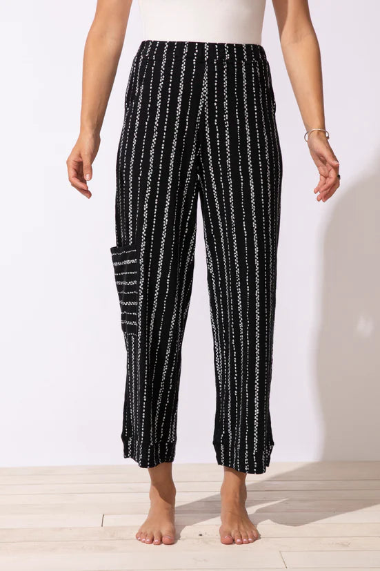 Driftwood Stripe J Pocket Flood Pant