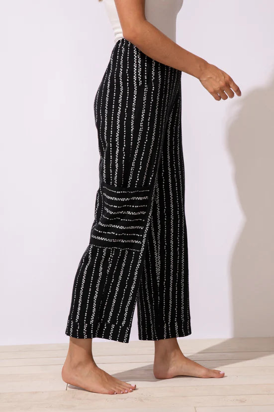 Driftwood Stripe J Pocket Flood Pant