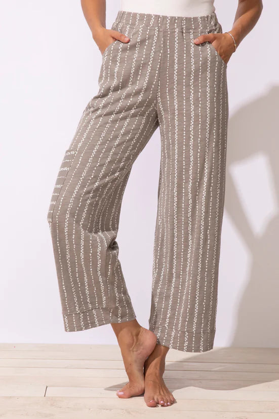 Driftwood Stripe J Pocket Flood Pant