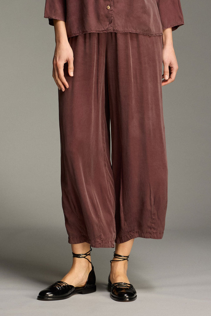 Hitting the Bullseye Crop Pant with Darts - Vintage Satin