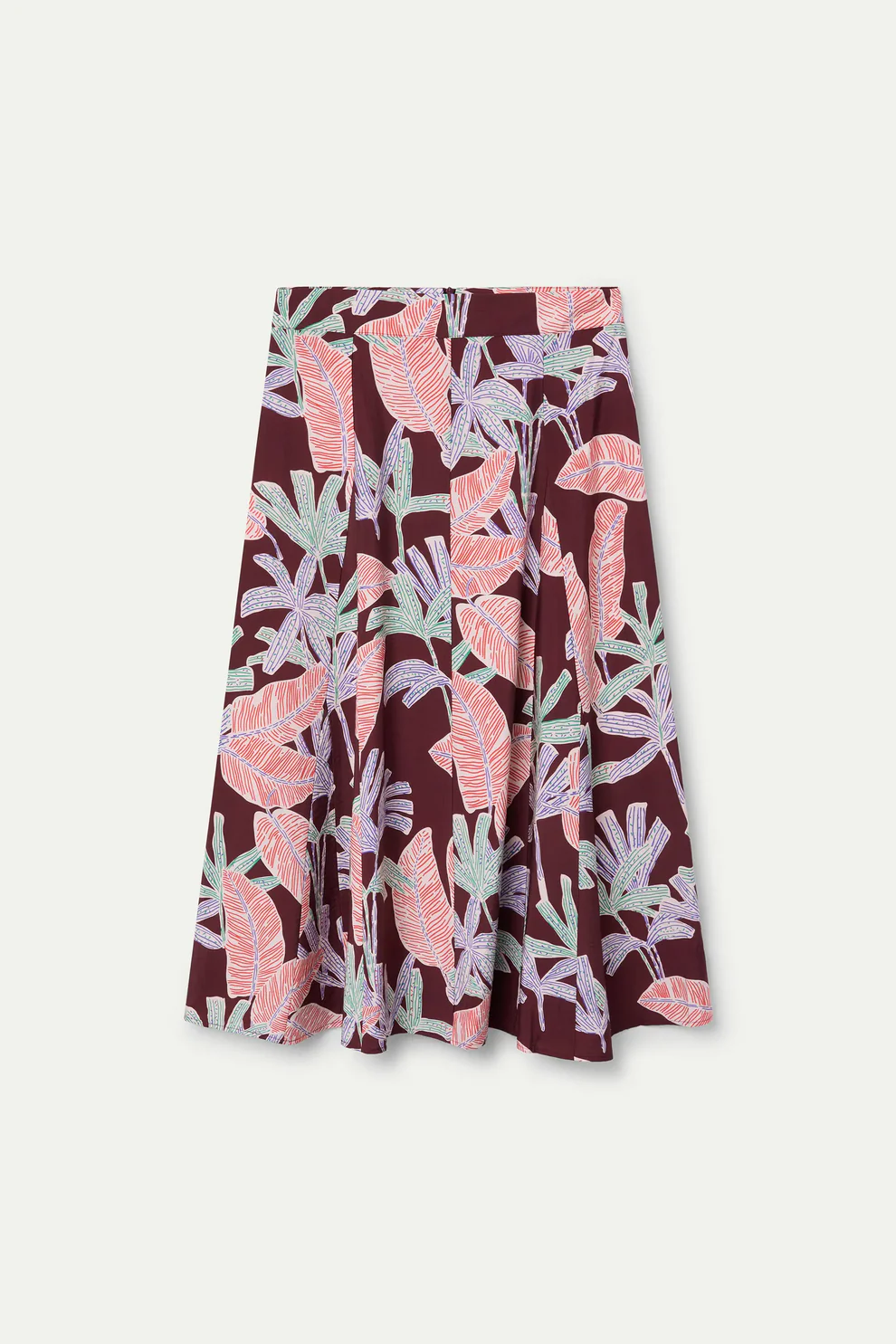 Long Skirt with Mangrove Print