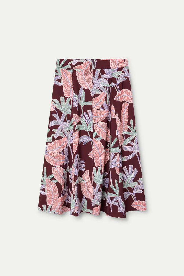 Long Skirt with Mangrove Print