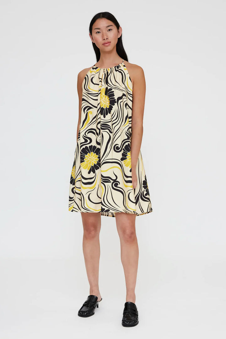 Short Dress with Prague Print