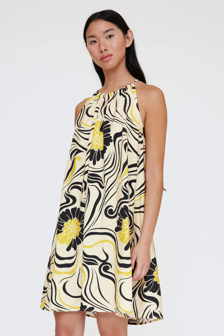 Short Dress with Prague Print