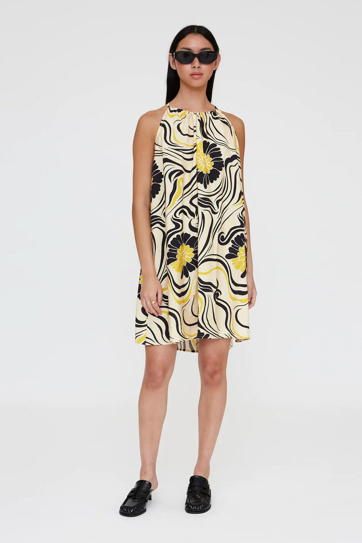 Short Dress with Prague Print