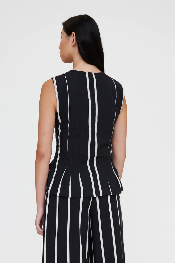 Grimaud Black Print Vest
