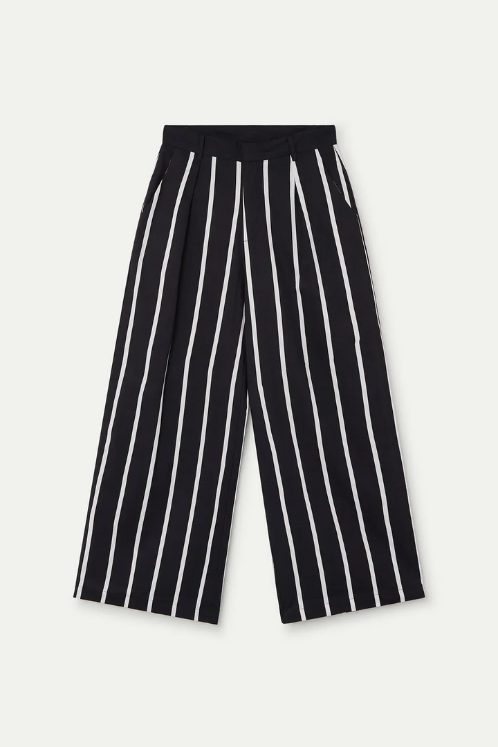 Grimaud Black Print Trousers