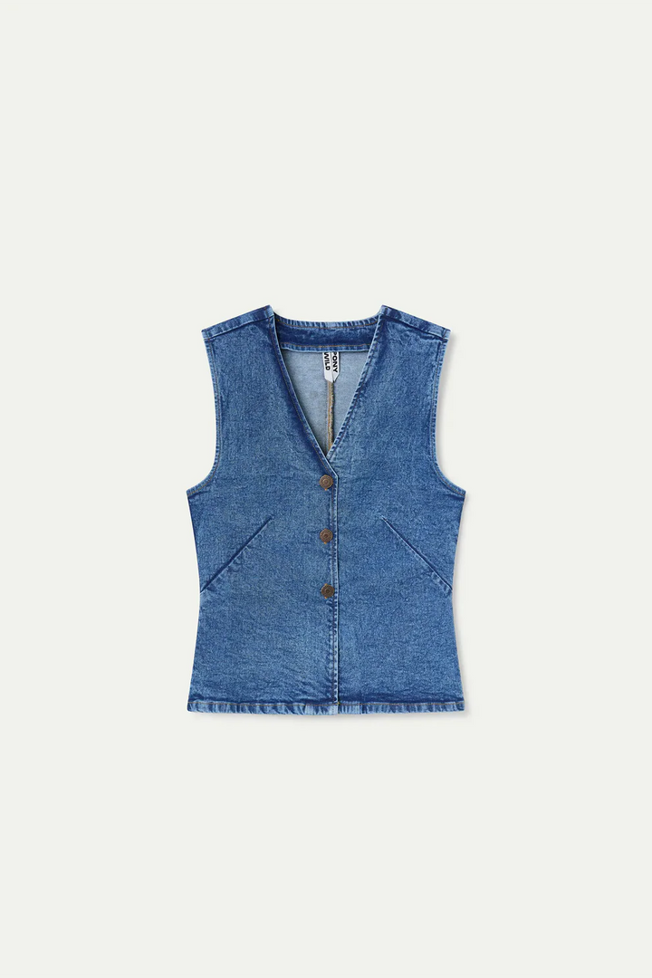 Blue Denim Vest