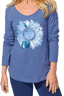 Destination Sunflower Laid Back V-Neck