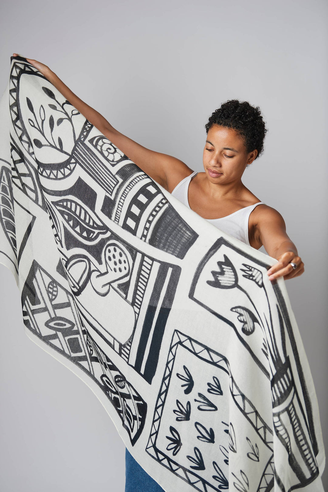 In the Garden Travel Art Scarf/Shawl
