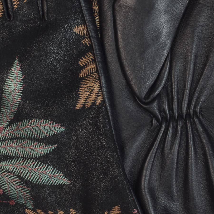 Sycamore Metallic Leather Gloves