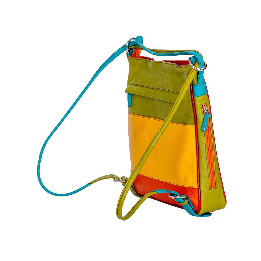 Leather Multi-Color Women's Backpack Mae