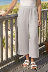 Sunkiss Cotton Gauze Magic Pocket Flood Pant