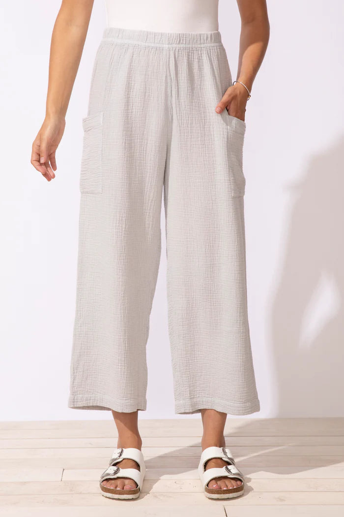 Sunkiss Cotton Gauze Magic Pocket Flood Pant