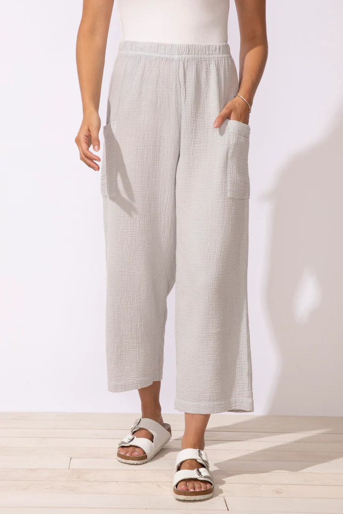 Sunkiss Cotton Gauze Magic Pocket Flood Pant