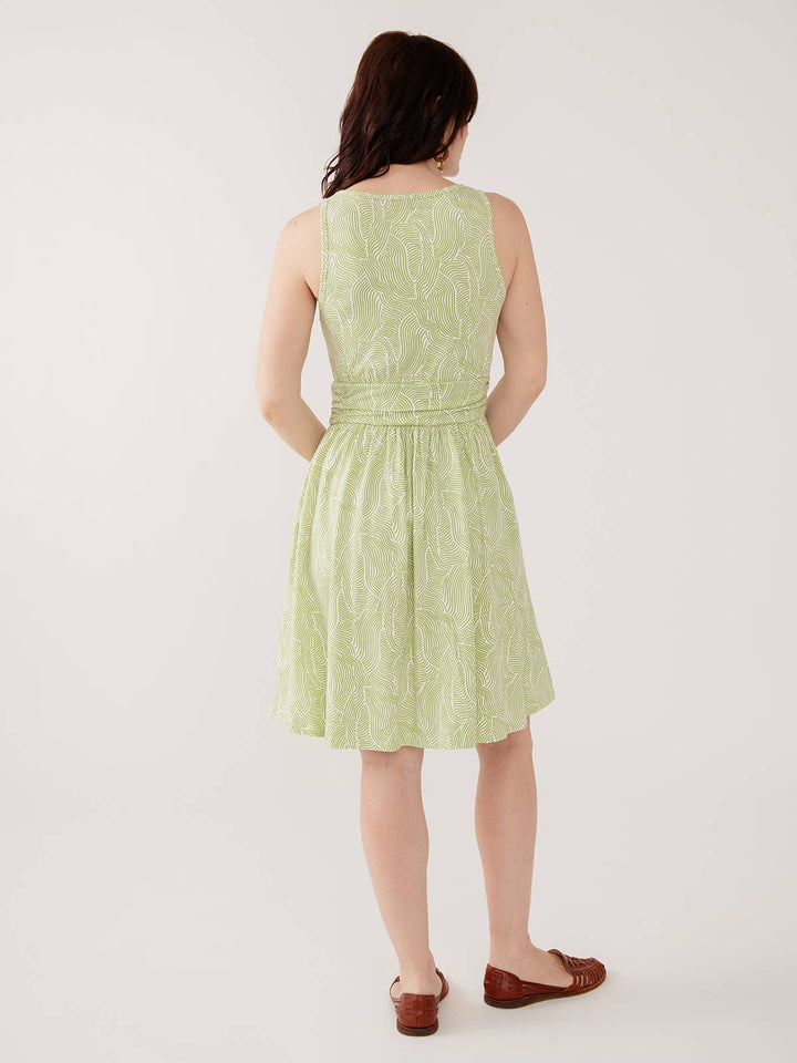 Asheville Dress Pear Waves Jersey