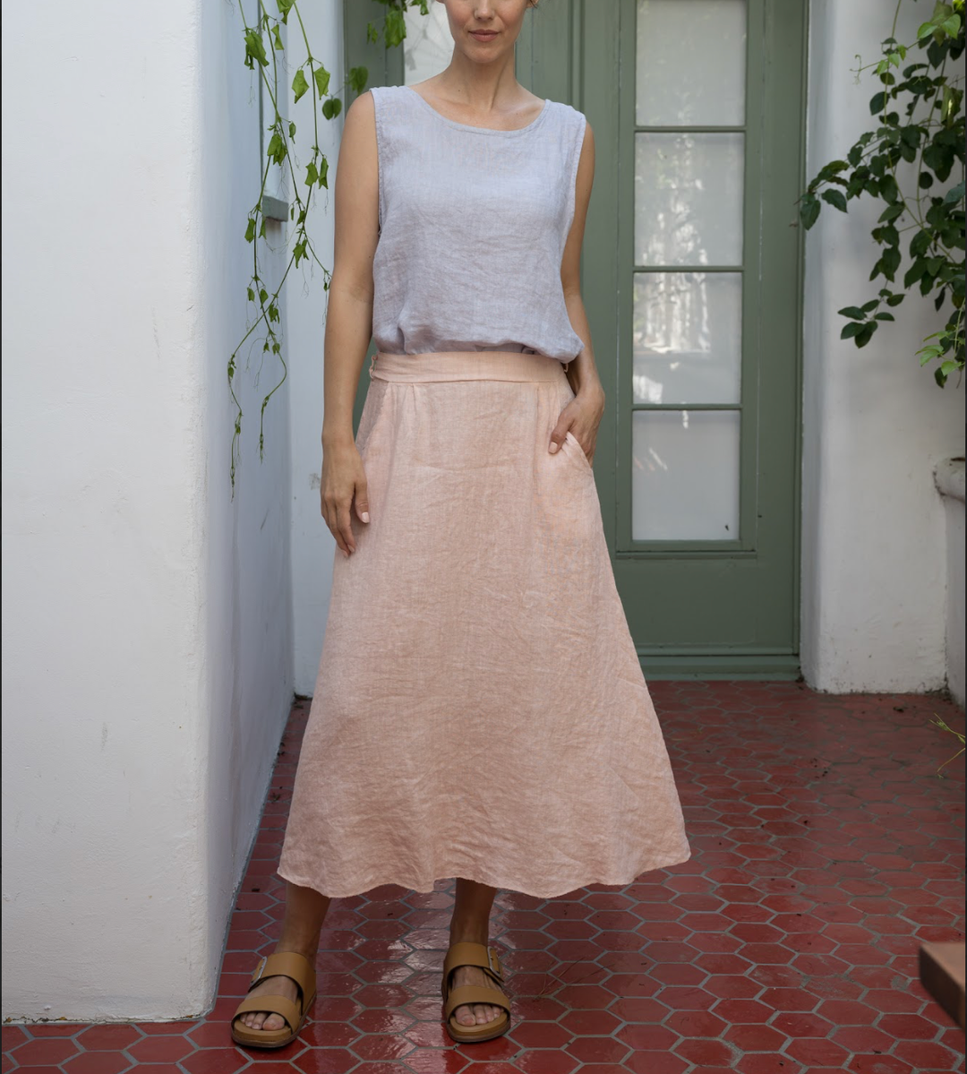 Linen Long Skirt