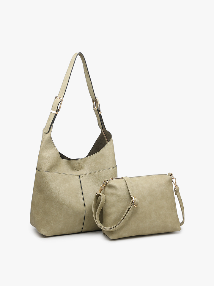 Ida Slouchy Hobo Bag w/ Adjustable Strap