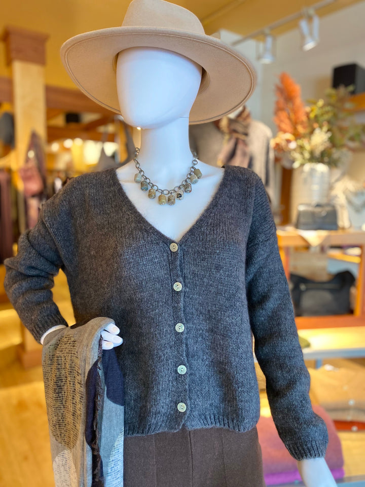 Mohair Wool Sweater Jacket