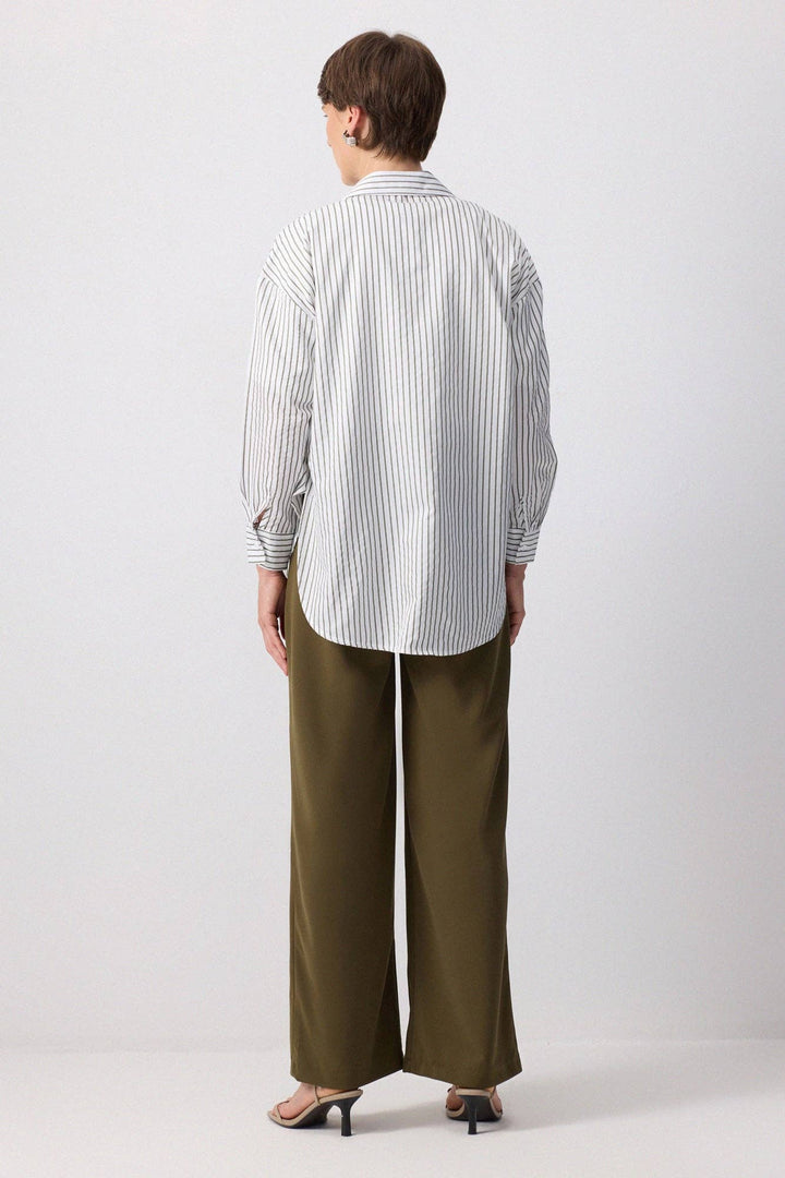 High Waist Viscose Palazzo Pants