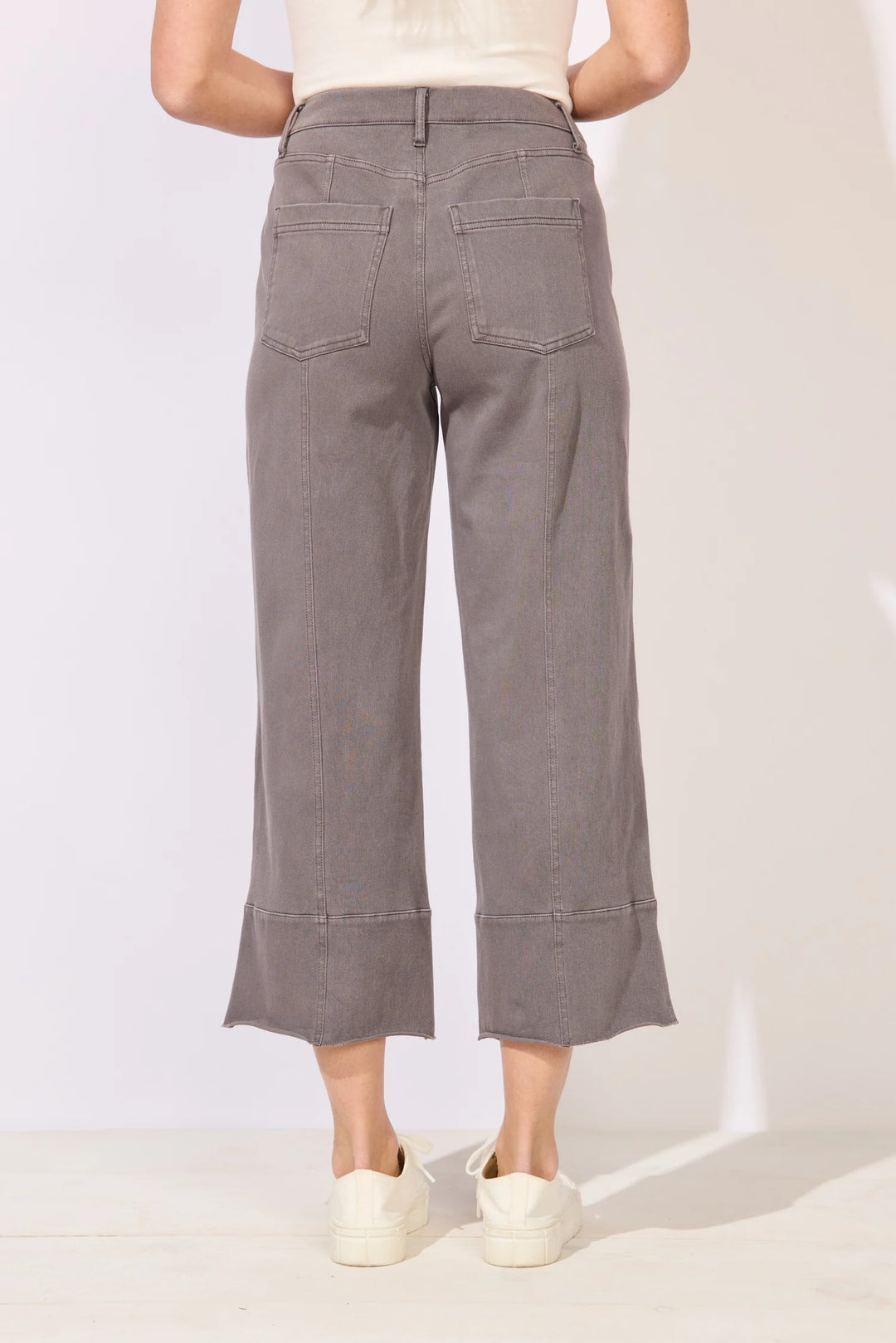 Knit Denim Crop Jean